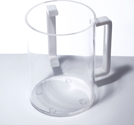 נטלת אקריליק 1000ml ידיות לבן