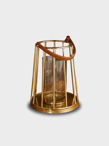 עששית עץ מנגו BrassGold 30X38 PRO