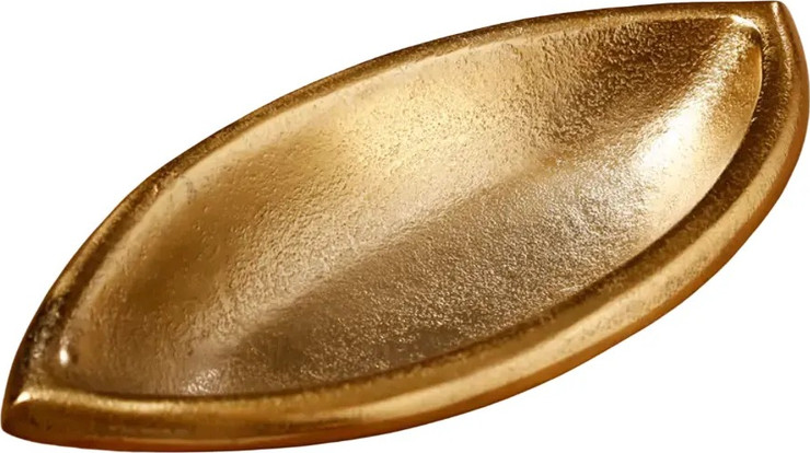 פלטה אובלית 30X14X5 BrassGold