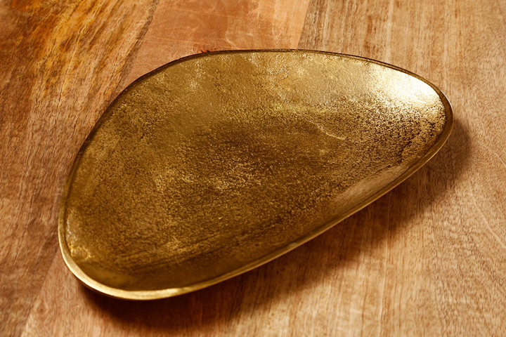 צלחת הגשה 28X19 ס״מ BrassGold
