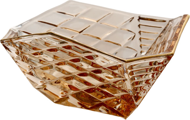 סט 6 בולים 14X14X7 ס"מ ROSE GOLD CRYSTALINE