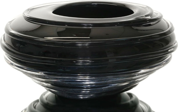אגרטל 30X30X15 ס"מ CRYSTALINE BLACK MORENO