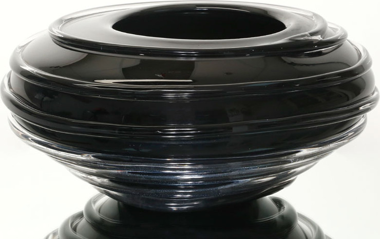 אגרטל 30X30X15 ס"מ CRYSTALINE BLACK MORENO
