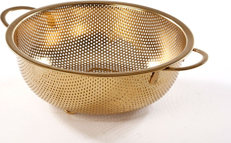קערת הגשה לפירות נירוסטה זהב 24X19X7 DREAM CHEF