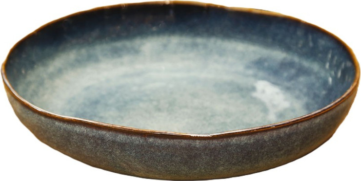 קערה לסלט 28X28X5.5 STONE WARE BLUE