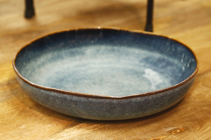 קערה לסלט 28X28X5.5 STONE WARE BLUE