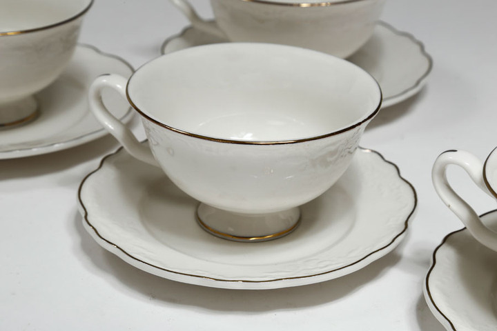 סט קפה פורצלן פס זהב NEW BON CHINA