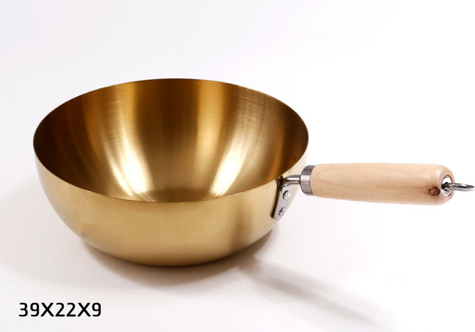קלחת הגשה נירוסטה קוטר 22 ס״מ זהב DreamChef