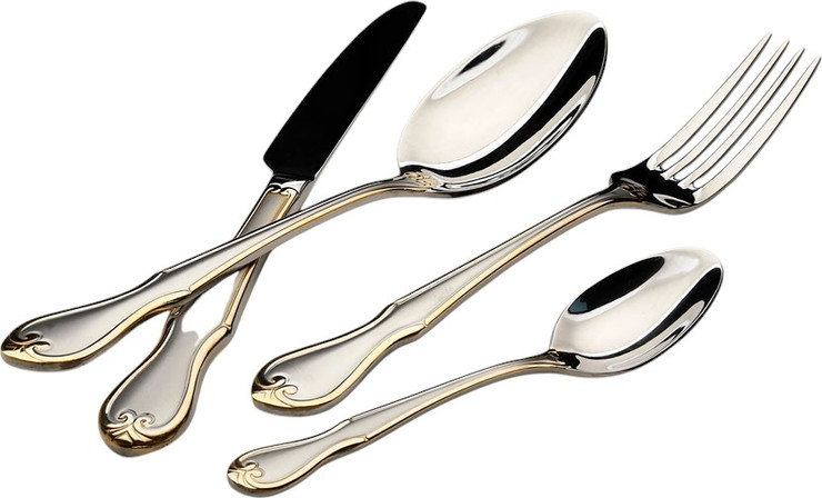סט סכו"ם 24 חלקים 18/10 SATIN MATT INOX GOLD