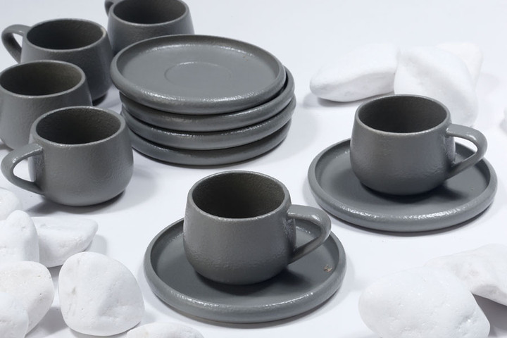סט קפה STONE WARA GREY
