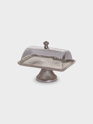 מעמד אינגליש קייק BRASS NICKEL 24X15X19 ניקל