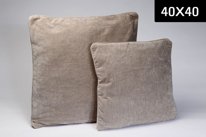 כרית VELVET FABRIC BROWN