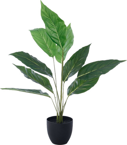 עציץ צמח ספטיפיליום מלאכותי 8 עלים 80cm