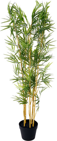 עציץ במבוק מלאכותי 195 עלים 120cm