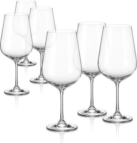 סט 6 גביעי יין STRIX קריסטל בוהמיה 850ml