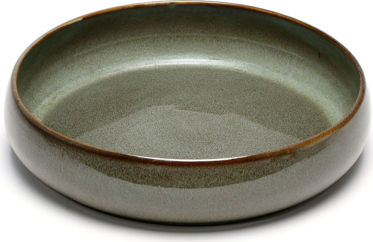 קערה לפירות STONE WARE MADRIO GREEN בעיצוב מוקפד, בעל טקסטורה עשירה ומראה נקי ואלגנטי.