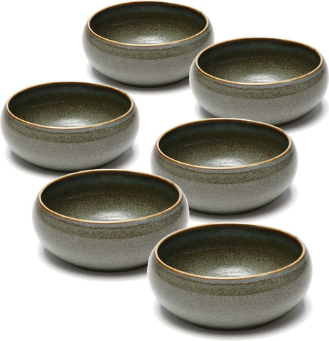 סט 6 בולים STONE WARE MADRIO GREEN בעיצוב מוקפד, בעל טקסטורה עשירה ומראה נקי ואלגנטי.