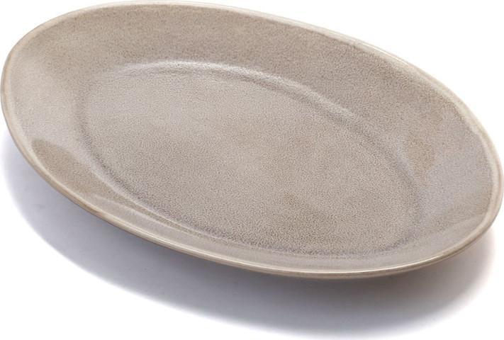 פלטה אובלית STONE WARE MADRIO CONCRETE בעיצוב מוקפד, בעל טקסטורה עשירה ומראה נקי ואלגנטי.
