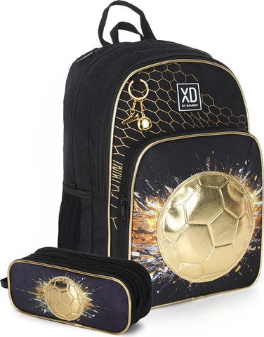 תיק גב אורטופדי XD דגם Gold Soccer + קלמר – KAL GAV