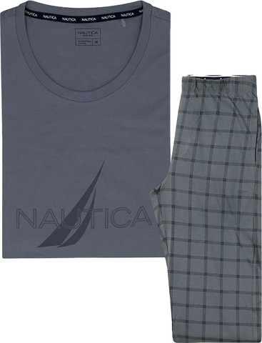 סט פיג'מה Nautica לגברים דגם American dream