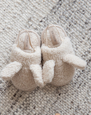 נעלי בית BUNNY מבד פופי רך, נעים ומחמם