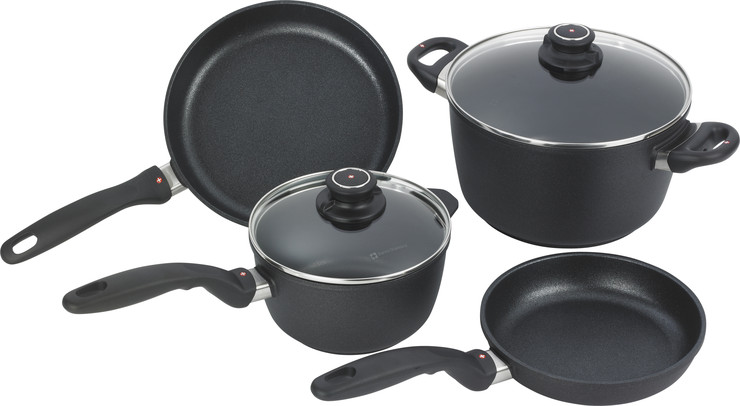 סט סירים אינדוקציה 6 חלקים nonstick מחוזק בגבישי יהלומים תוצרת Swiss Diamond