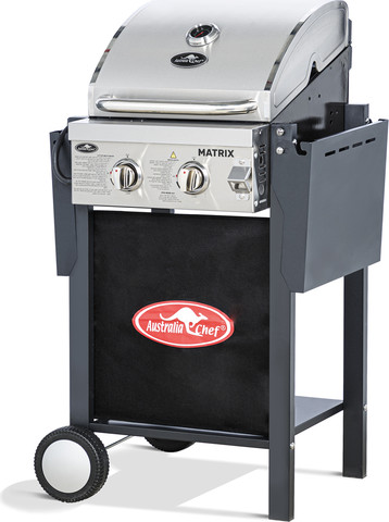 גריל גז 2 מבערי נירוסטה 24,000 BTU עוצמתיים דגם Matrix-2