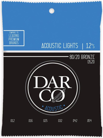 סט מיתרים 0.12 לאקוסטית DARCO D520