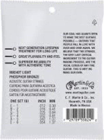 סט מיתרים 0.12 לאקוסטית SP Phosphor Bronze AUTHENTIC MA540