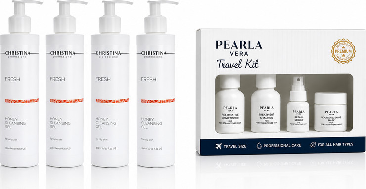 מארז FRESH Honey Cleansing Gel + ערכת נסיעות PERLA VERA
