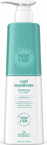 NISH LADY Curl Manifesto Shampoo – שמפו מקצועי לשיער מתולתל