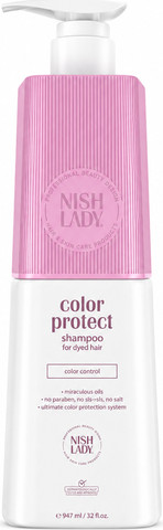 NISH LADY Color Protect Shampoo – שמפו מקצועי לשיער צבוע