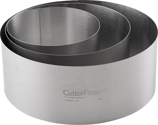 3 טבעות אפייה נירוסטה CutterPeeler