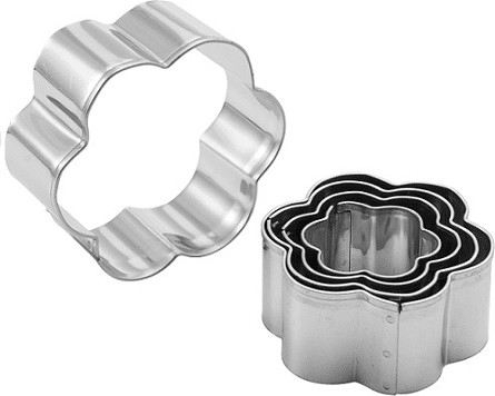 סט 5 חותכני עוגיות פרח CutterPeeler