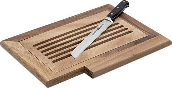 קרש חיתוך עץ 38X26 אוגר פירורים CutterPeeler