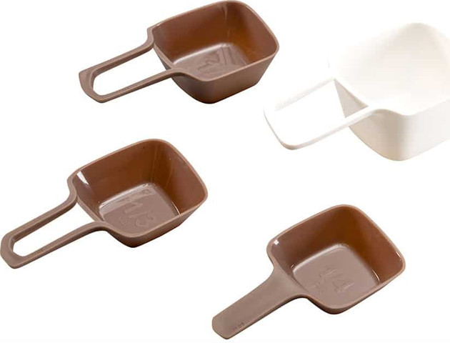 סט 4 כוסות מידה מרובע CutterPeeler