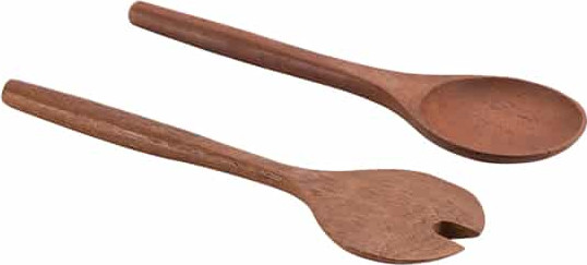 סט כף ומזלג להגשה עץ CutterPeeler