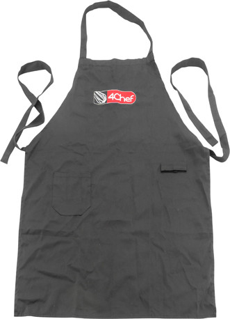 סינר שלם שחור 4Chef