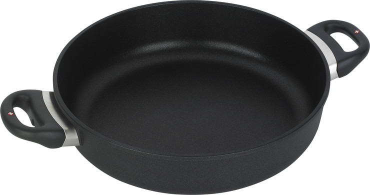 סיר שטוח 28 ס"מ 3.5 ל' nonstick מחוזק בגבישי יהלומים תוצרת Swiss Diamond