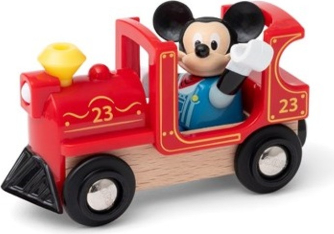 בריו רכבת אדומה על מסלול עם דמות דיסני, מיקי מאוס 32282 - Brio