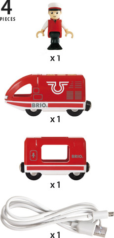 רכבת מסע עם סוללה נטענת ע"י USB