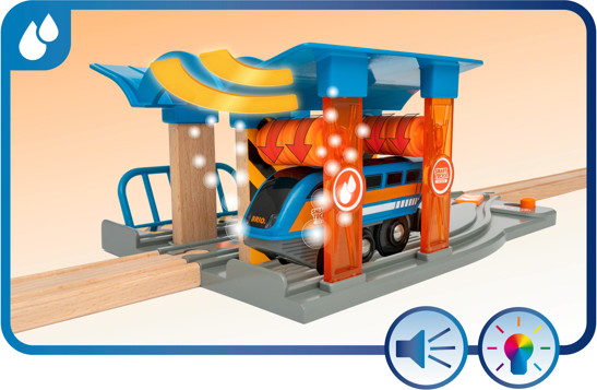 מסלול רכבת עם מנהרה 91 חלקים (עם מערכת קול חכמה) 33977 - Brio