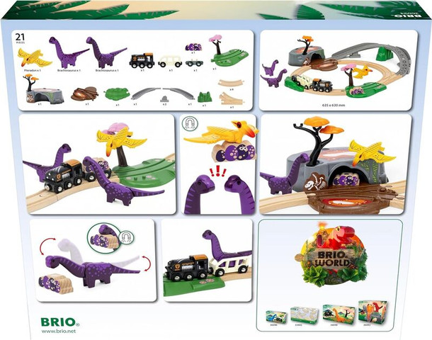 בריו סט רכבת + דינוזאורים 36094 - Brio