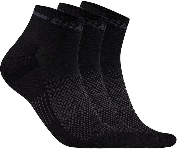 Core Dry Mid Socks 3 Pack מארז 3 זוגות גרבי ריצה