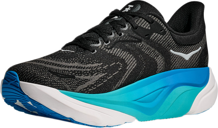 HOKA Arahi Wide 8 - נעלי ספורט גברים הוקה ארהי 8 רחבות בצבע שחור/כחול סקיי