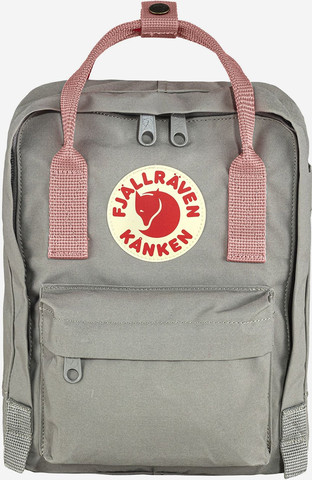 Fjallraven Kanken Mini - תיק גב קאן קן קלאסי מיני בצבע אפור/ורוד