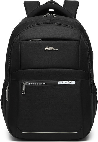 תיק גב Rocco™ Pro למחשב 15.6 אינץ' עם יציאת USB - שחור