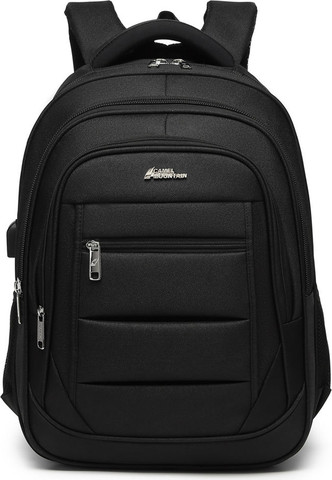תיק גב Roxy™ למחשב 15.6 אינץ' עמיד במים עם USB - שחור