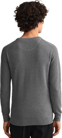 סוודר Gant לגברים דגם Cotton Pique