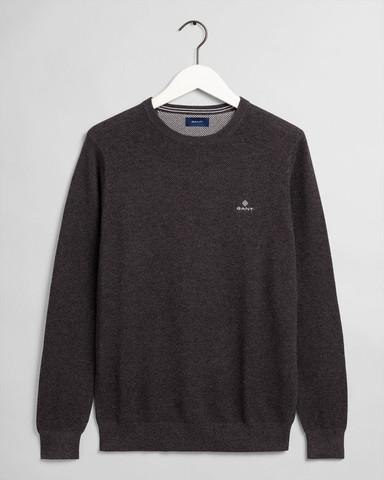 סוודר Gant לגברים דגם Cotton Pique
